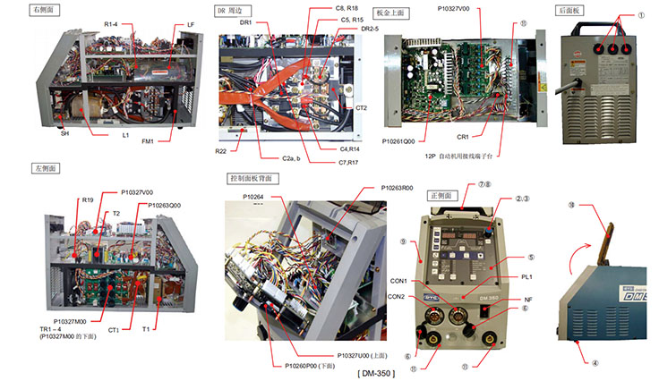 OTC Daihen (歐地希) DM350 焊機配件分解圖