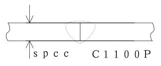 銅+普通鋼接頭形狀