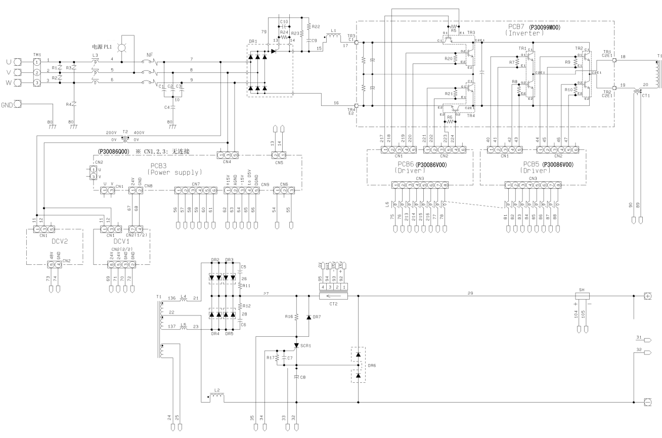 OTC Daihen M350 焊機(jī)電氣圖(二)