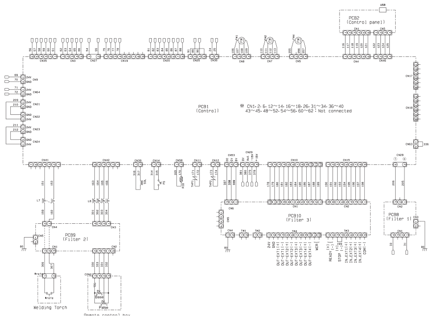 OTC焊機T500P的電氣圖 OTC焊機T500P的電氣圖