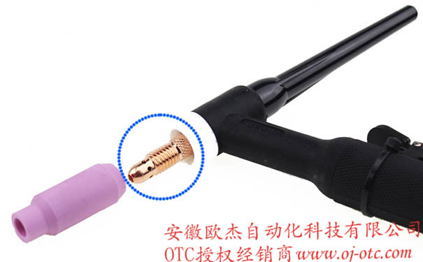 OTC DAIHEN AW-18 原裝水冷氬弧焊槍整體圖