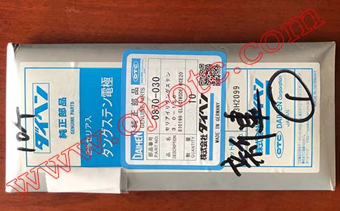 OTC 0870-030 包裝 OTC Daihen 鈰鎢極 0870-030 包裝細(xì)節(jié)