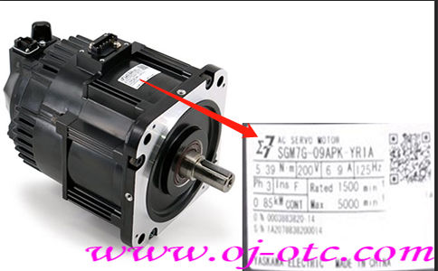 安川原裝伺服電機(jī)SGM7G-09APK-YR1正面